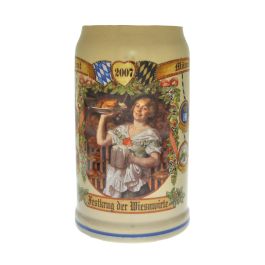 2007 - Wiesn Wirte Krug, Brauereikrug, Bierkrug, Steinkrug, Oktoberfestkrug