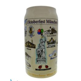 2002 - Wiesn Wirte Krug, Brauereikrug, Bierkrug, Steinkrug, Oktoberfestkrug