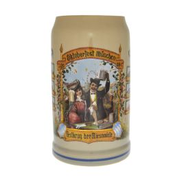 2008 - Wiesn Wirte Krug, Brauereikrug, Bierkrug, Steinkrug, Oktoberfestkrug